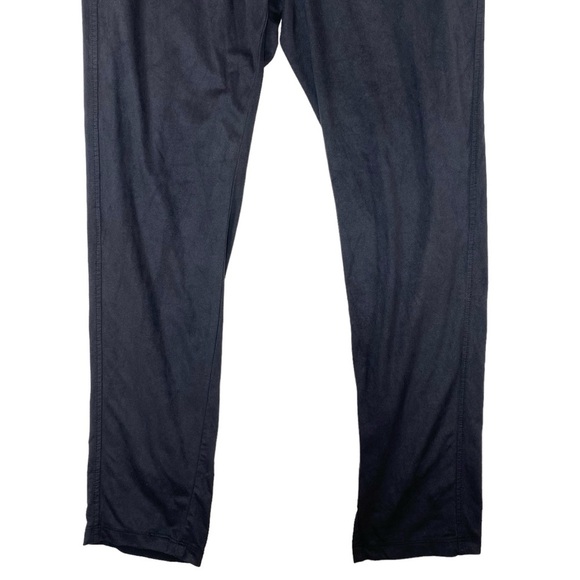 Versona Women Large Lounge Pants Ankle Black Pull On Stretch Velvety Comfy‎ - Picture 3 of 14